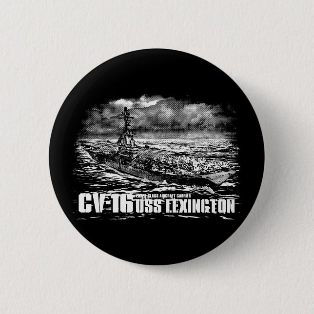 Botón Lexington para portaaviones (Anverso)