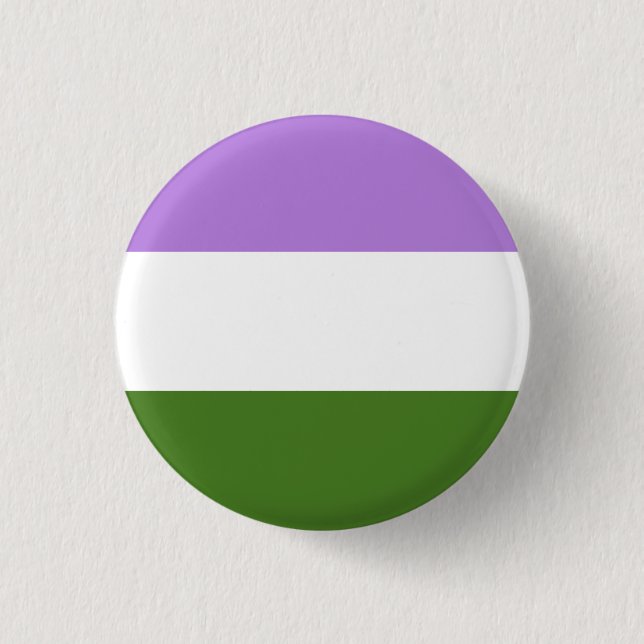 Botón LGBT Bandera Genderqueer (Anverso)