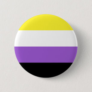 Botón LGBT de bandera no binaria