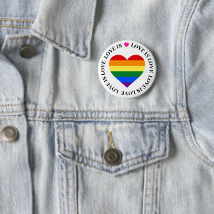 Botón LGBT - El amor es amor