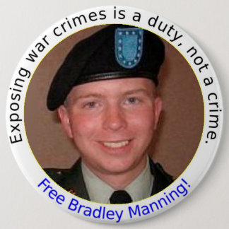 botón libre de BradleyManning de 6 pulgadas