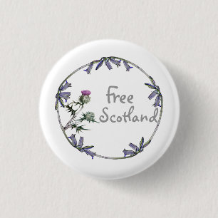 Botón libre de la independencia del Bluebell del