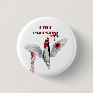 Botón Libre de Palestina - Pin Palestino