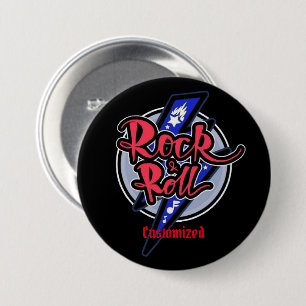 Botón Lightning Rock & Roll
