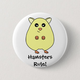 Botón lindo de la regla de los hámsteres del