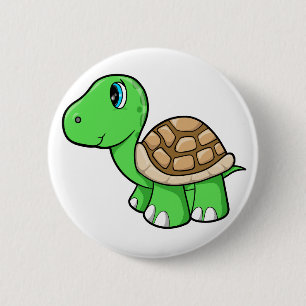 Botón lindo de la tortuga
