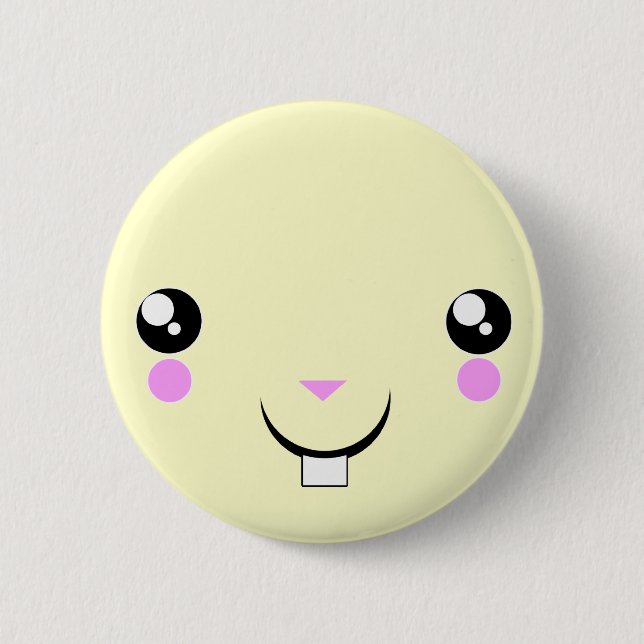botón lindo del animado de Kawaii del hámster de (Anverso)