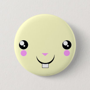 botón lindo del animado de Kawaii del hámster de