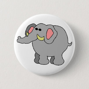 Botón lindo del elefante