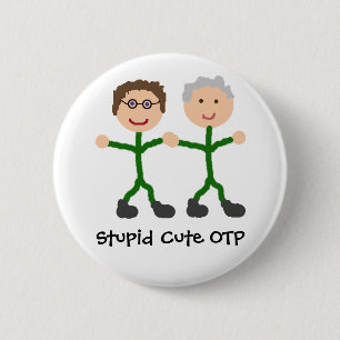 Botón lindo estúpido de OTP J/D