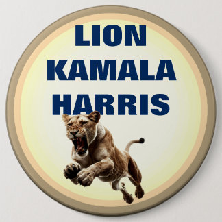 botón Lion Kamala Harris