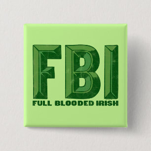 Botón lleno del irlandés de Blooded