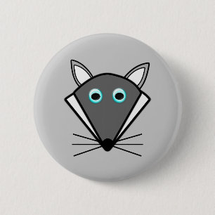 botón Lobo de Halloween