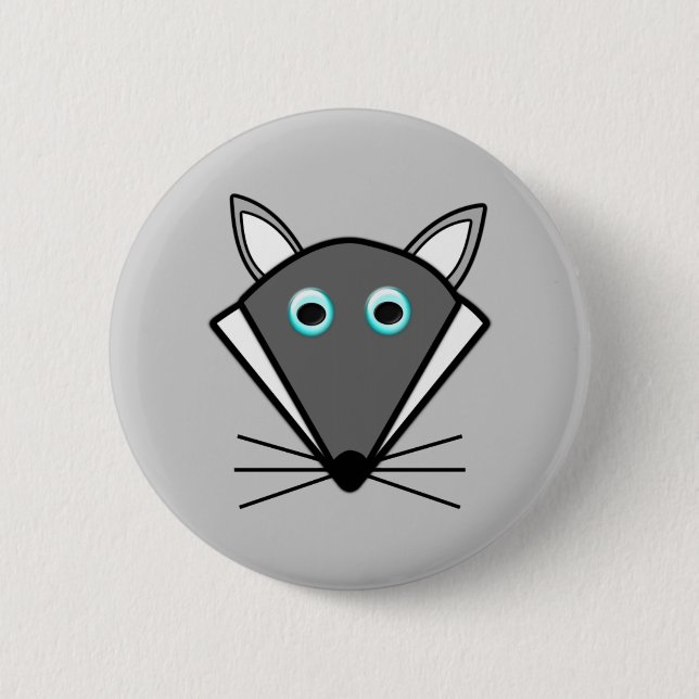 botón Lobo de Halloween (Anverso)