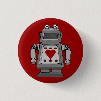 Botón locamente enamorado del robot