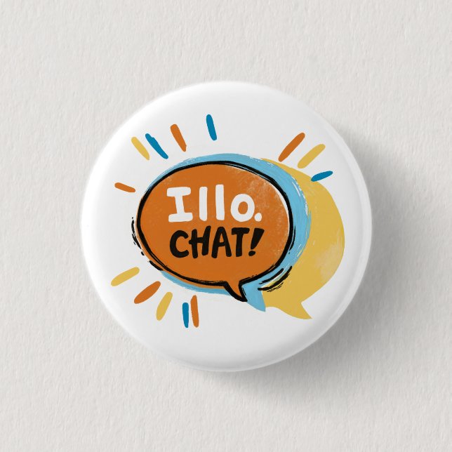 botón Logotipo de chat Illo (Anverso)