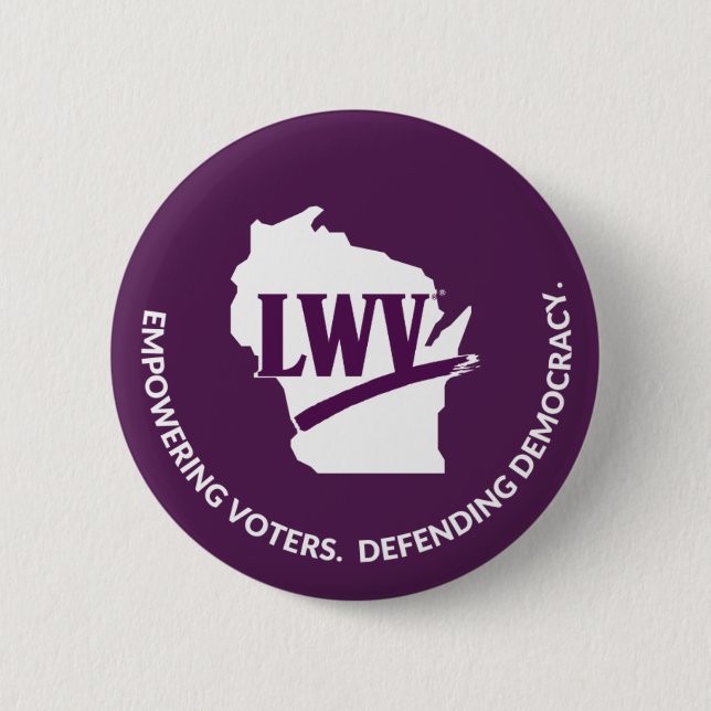 botón Logotipo de Wisconsin LWV (Anverso)