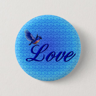 botón Love Elegant Bluebird