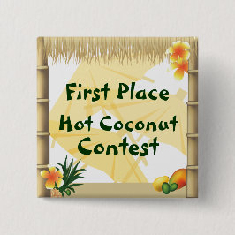 botón Luau Fiesta First Place Hot Coconut Award
