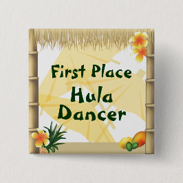 botón Luau Fiesta First Place Hula Dancer Award
