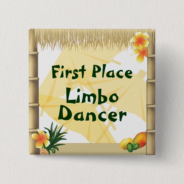 botón Luau Fiesta First Place Limbo Dancer Award (Anverso)