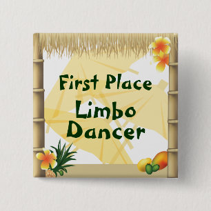 botón Luau Fiesta First Place Limbo Dancer Award