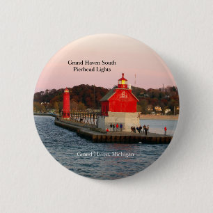 botón Luces de Grand Haven South Pierhead
