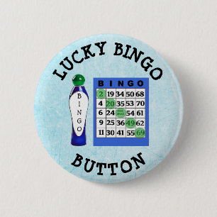 botón Lucky BINGO Botón Blue Cards Button