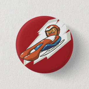 botón Luge Flair para deportes de invierno