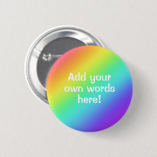 botón luminoso personalizado del arcoiris