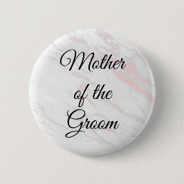 Botón Madre del Groom | Mármol rosa y gris