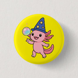 botón Magician de Axolotl Cute