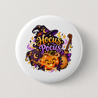 Botón Mágico de Brujería de Halloween Hocus Pocus