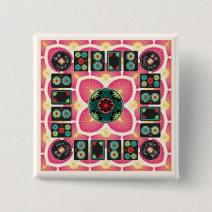 Botón Mah Jongg Fan 2025