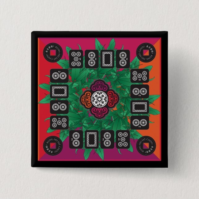 Botón Mah Jongg Money Tree 2025 (Anverso)