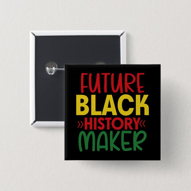 botón Maker de historial negro futuro (Anverso y reverso)