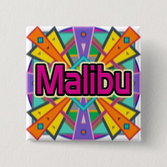 botón "Malibu" de diseño de alegría (Anverso)