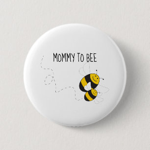 botón Mamá para abejas para la ducha de bebé