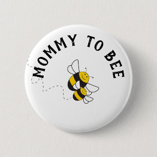 botón Mamá para abejas para la ducha de bebé