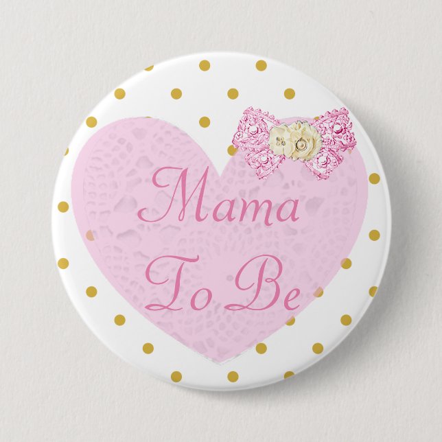 botón Mamá para ser Baby Shower (Anverso)