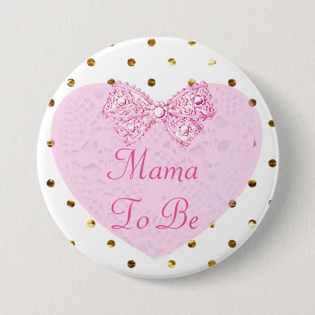 botón Mamá para ser Baby Shower (Anverso)