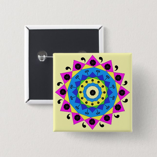 botón Mandala (Anverso y reverso)