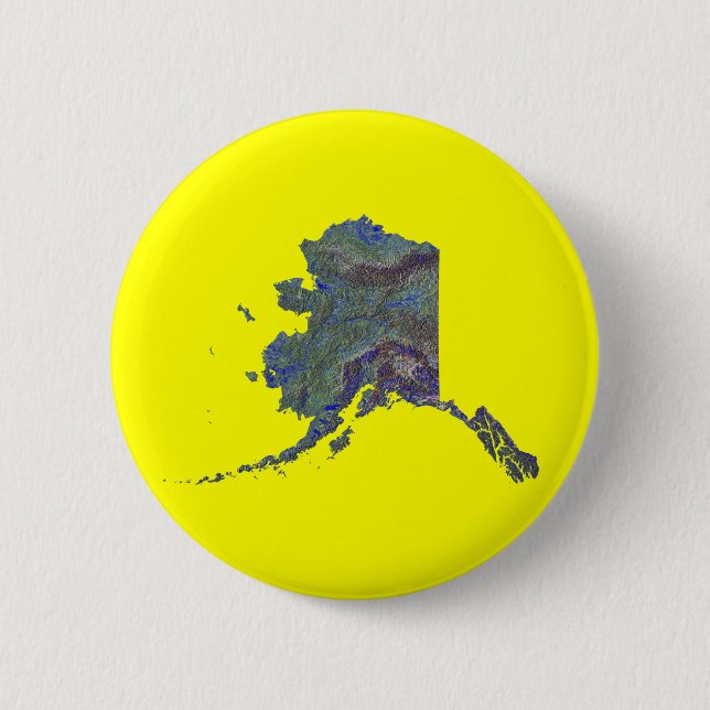 botón Mapa de Alaska (Anverso)
