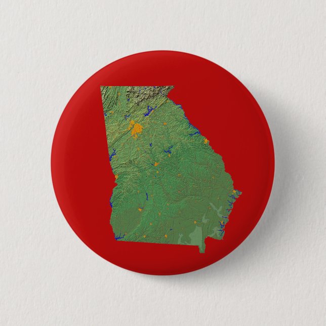 botón Mapa de Georgia (Anverso)