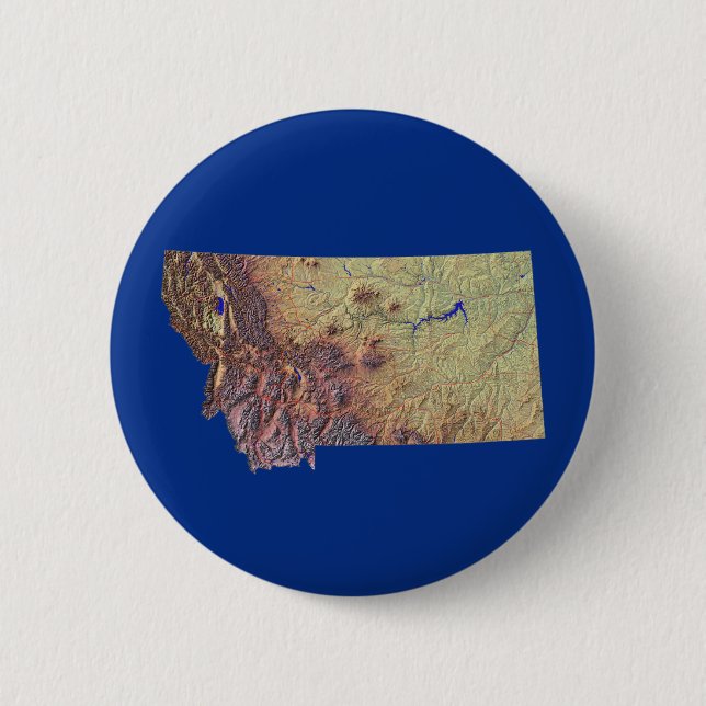 botón Mapa de Montana (Anverso)