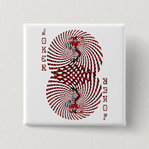 Botón mareado del comodín del Harlequin