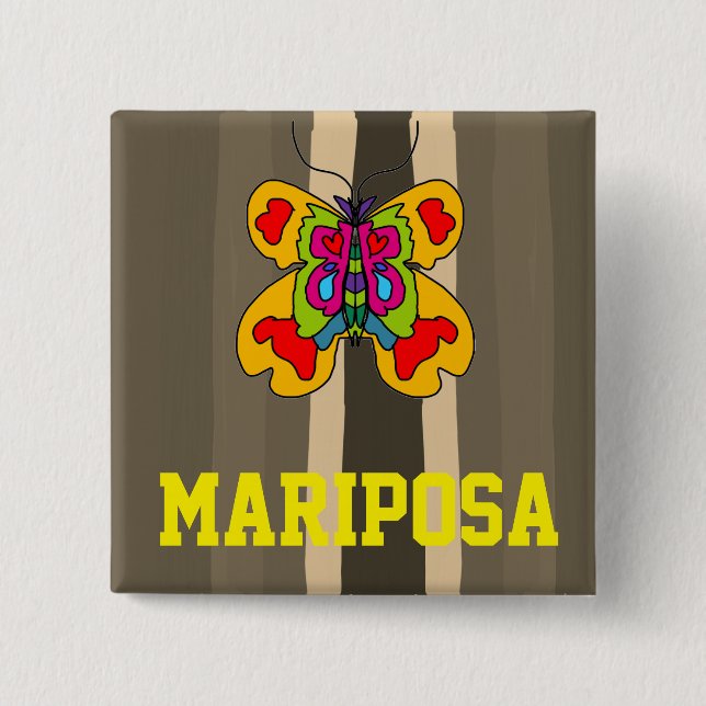 botón mari[posa personalizado (Anverso)