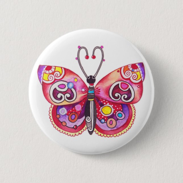 botón Mariposa de fantasía (Anverso)