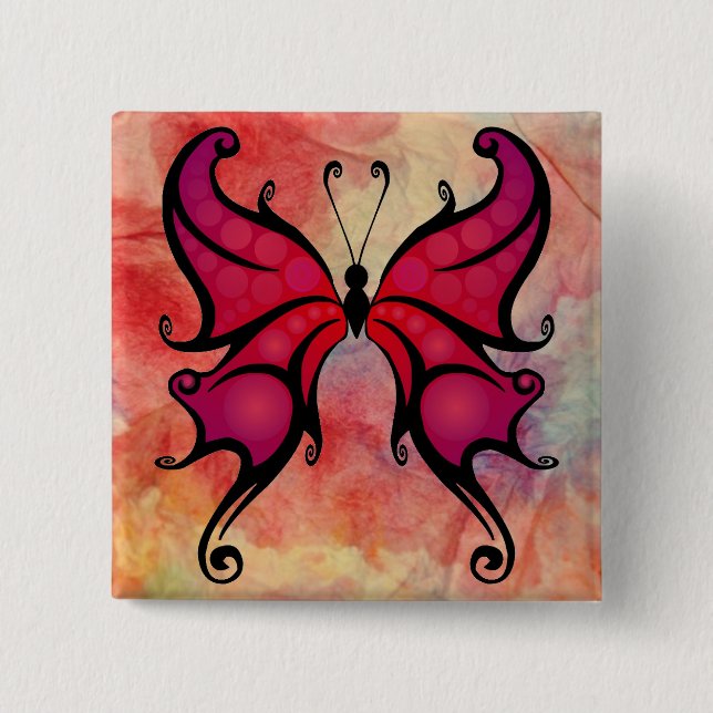 botón Mariposa de Mármol rosa (Anverso)