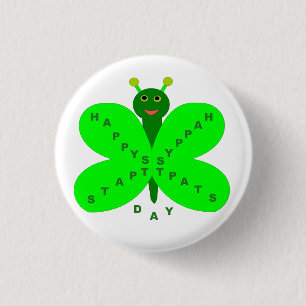 botón Mariposa del Día de San Patrón